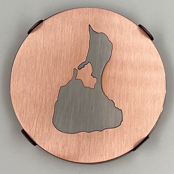 J&R Senior Sheetmetal copper Block Island coasters